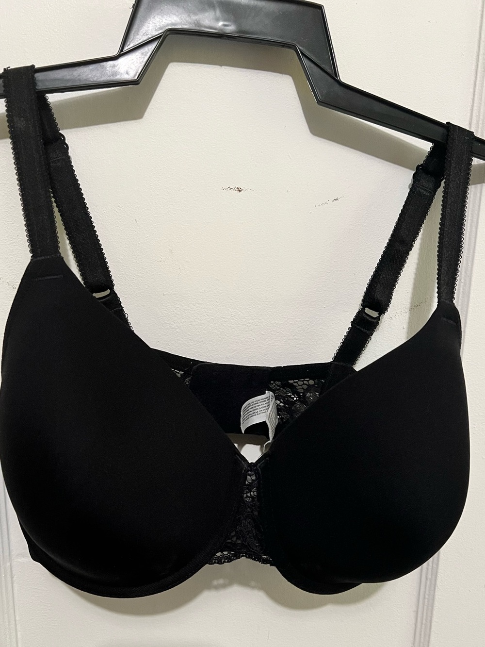 Wacoal Black Lace-Back T-Shirt Bra